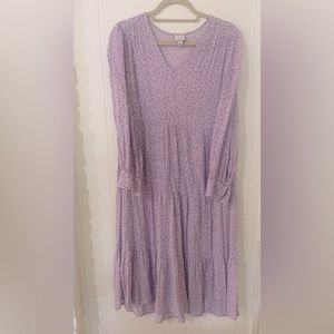 Lavender floral dress size small